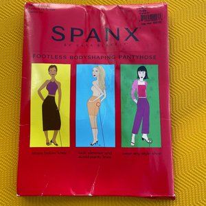 SPANX control top footless pantyhose   *size C